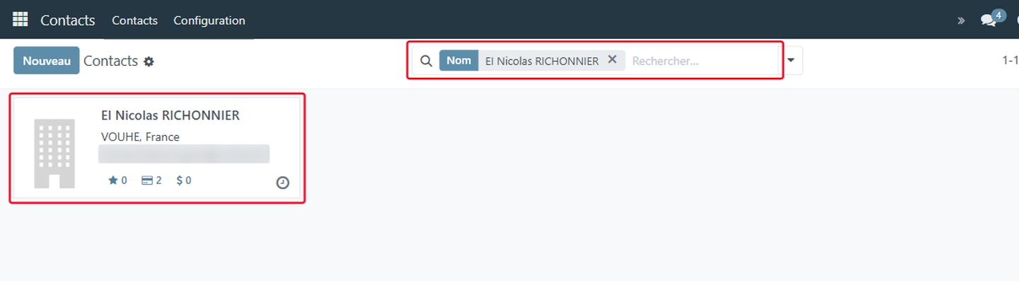 Cliquez sur la fiche du producteur pour l'ouvrir